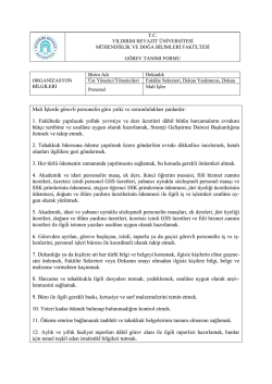 (Muhasebe) Mali İşler - Yıldırım Beyazıt &Uuml;niversitesi