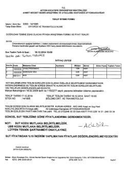 14/1995 nolu istek ans araşt ve uyg hast.ortopedi ve travmatoloji