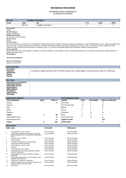 ISGP 101 - G&uuml;m&uuml;şhane Meslek Y&uuml;ksekokulu