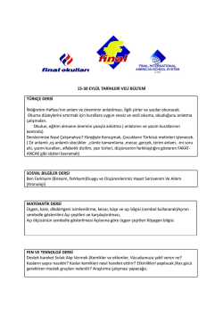 4.sınıflar veli b&uuml;lteni