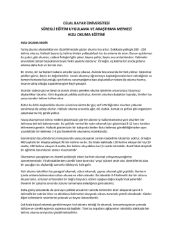 celal bayar &uuml;niversitesi s&uuml;rekli eğitim uygulama ve