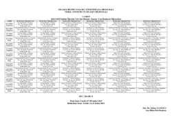 işletme ana bilim dalı