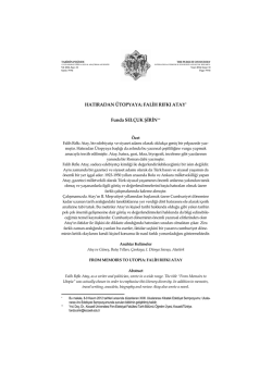 FALİH RIFKI ATAY Funda SEL&Ccedil;UK ŞİRİN