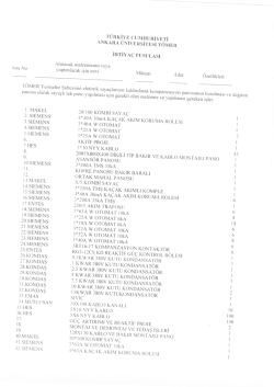 TURKIYE CUMHURiYETi ANKARA UNiVERSiTESJ TOMER