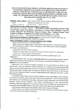 BANAz İL&Ccedil;ESİ K&Ouml;YLERE HİZMET G&Ouml;T&Uuml;RME BİRLİĞİ