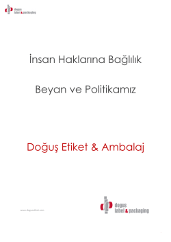 İnsan Hakları Beyan ve Politikamız