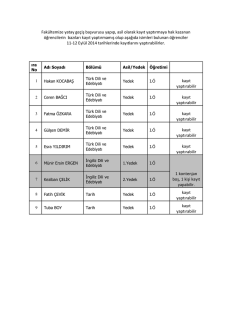 Fak&uuml;ltemize yatay ge&ccedil;iş başvurusu yapıp, asil olarak kayıt