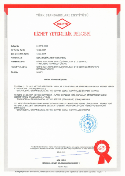 HİZMET YETERLİLİK &szlig;ELGEeİ