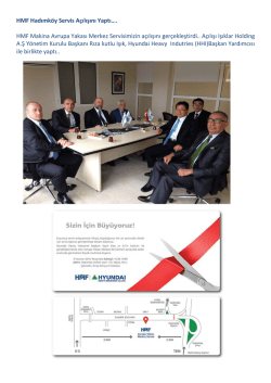 HMF Hadımk&ouml;y Servis A&ccedil;ılışını Yaptı&hellip;