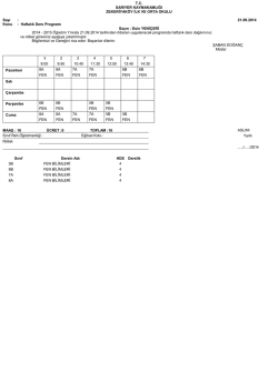 &Ouml;ğretmen Yenilenmiş Ders Programı