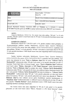rc. kemeri &Uuml;v&uuml;snııin Ernivnsi - Kocaeli B&uuml;y&uuml;kşehir Belediyesi