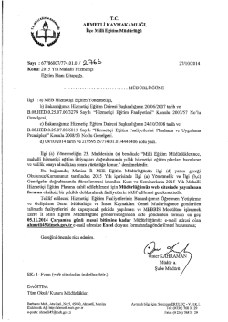 T.c. - Ahmetli İl&ccedil;e Milli Eğitim M&uuml;d&uuml;rl&uuml;ğ&uuml;