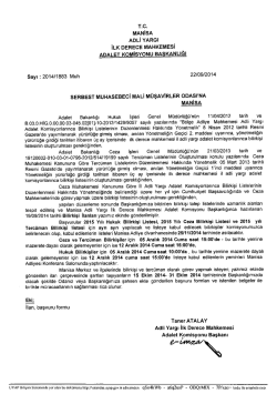 T.c. - manisa serbest muhasebeci mali m&uuml;şavirler odası