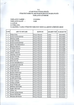 13.10.2014 tarihli g&uuml;ndem