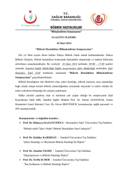 B&ouml;brek Hastalıkları Bilin&ccedil;lendirme Sempozyumu