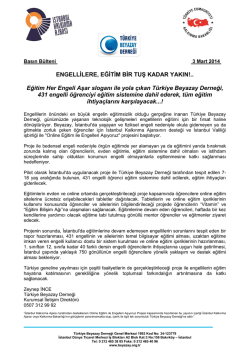 ENGELLİLERE, EĞİTİM BİR TUŞ KADAR YAKIN!.. Eğitim Her Engeli