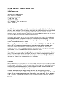 MERAK: Bilim Nasıl Her Şeyle İlgilenir Oldu?