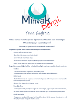 Mihvak Yazı &Ccedil;ağrısı Dosyasını İndirmek İ&ccedil;in Burayı Tıklayın.