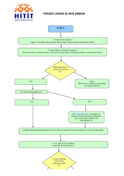Y&uuml;ksek Lisans Programı İş Akış Şeması