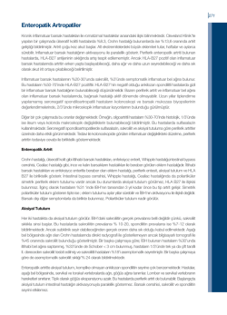 Enteropatik Artropatiler