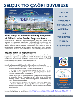 san-tez programı
