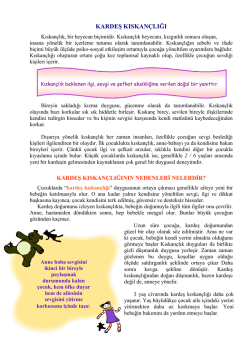 kardeş kıskan&ccedil;lığı