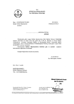 T.C. D&Uuml;zİ&Ccedil;İ KAYMAKAMLIĞI - d&uuml;zi&ccedil;i il&ccedil;e mill&icirc; eğitim m&uuml;d&uuml;rl&uuml;ğ&uuml;