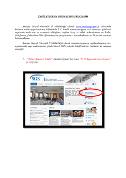 Ek 4 - Yapılandırma Otomasyon Programı