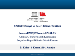 Sosyal ve Beşeri Bilimler Sekt&ouml;r&uuml; Sunumu