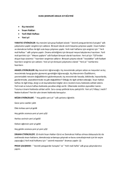 Elma Şekerleri Sınıfı Pınar Öğretmen