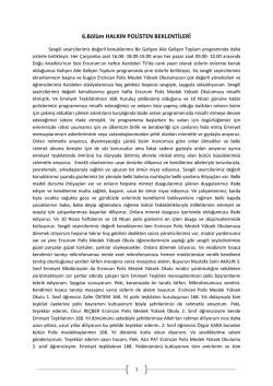 6.B&ouml;l&uuml;m HALKIN POLİSTEN BEKLENTİLERİ