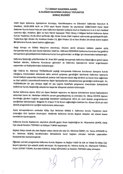 Sonu&ccedil; Bildirgesi