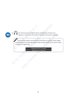 toefl ibt speaking örnek sınav sample test 3-2