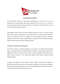 ISAF Geleceğin Perspektifi! - Marmara Tanıtım Fuarcılık
