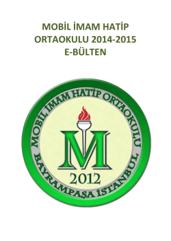 MOBİL İMAM HATİP ORTAOKULU 2014-2015 E-B&Uuml;LTEN