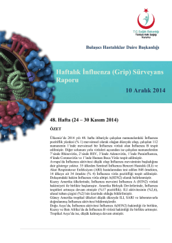 48. Hafta (24 &ndash; 30 Kasım 2014)