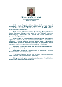 G&uuml;rkan H&Uuml;RYILMAZ / End&uuml;stri M&uuml;hendisi