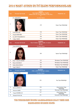 Sıra Personel Adı Soyadı I.GRUP Satış, İpotek, Bağış, Pay Temliki