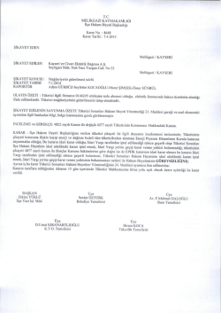 T.C. MELİKGAZİ KAYMAKAMLIĞI Il&ccedil;e Hakem Heyeti Başkanlığı