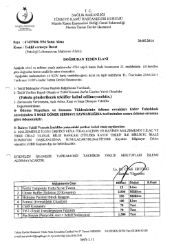 T. C. - Tarsus Devlet Hastanesi