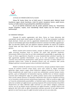 D&uuml;nya İlk Yardım G&uuml;n&uuml; - İstanbul Anadolu G&uuml;ney Kamu Hastaneleri