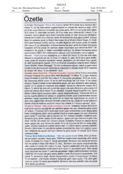 Ili : Istanbul Periyod : Haftalık Tiraj : 21.000