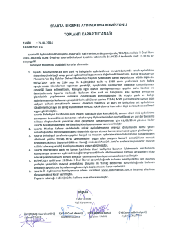 ISPARTA iLi GENEL AYDINLATMA KOMİSYONU