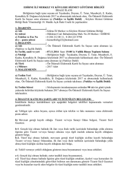 edirne ili merkez ve k&ouml;ylere hizmet g&ouml;t&uuml;rme birliği