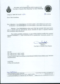 Tebliğ No-433 - İstanbul B&uuml;y&uuml;kşehir Belediyesi