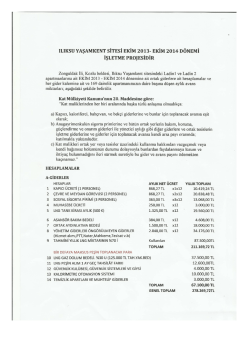 ıLıKsU YAŞAMKENT sİTEsİ EKİM 2013