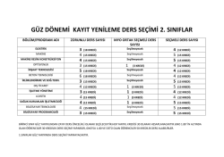 se&ccedil;meli dersler