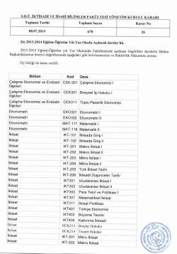 s.ı).&Uuml;. İKTİSADİ vE İDARİ BİLİMLER FAK&Uuml;LTESİ Y&Ouml;NETİM
