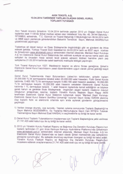 toplantı tutanağı