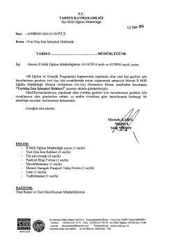 15 Bıim &Icirc;&Ouml;U - tarsus il&ccedil;e mill&icirc; eğitim m&uuml;d&uuml;rl&uuml;ğ&uuml;